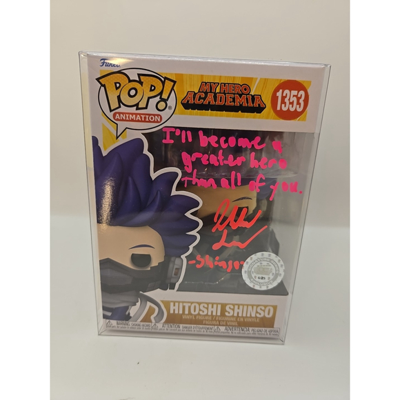 Funko Pop! Vinyl: My Hero Academia - Hitoshi Shinso #1353 SIGNED JARROD GREEN